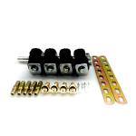 LN-LIG1 LPG CNG Injector Rail For 4 Cylinder 2 Ohm Or 3 Ohm Black GPL GNV Rail  Injectors for sale