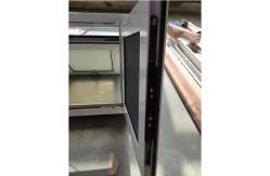 China White Aluminum Mini Top Hung Window With Reflective Glass Project Awning supplier