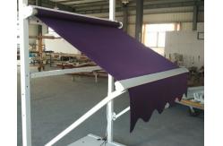 China Drop Arm Remote Retractable Window Awnings  Polyester Acrylic Fabric supplier
