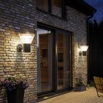 Professional Design 3.7V LED Solar Wall Lamp 30PCS Outdoor Lighting Waterproof for sale