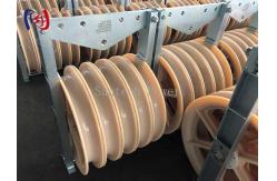China 30 - 150KG 660 Series Stringing Block Rubber Lined Aluminum Sheave supplier