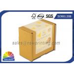 Custom Print Label Corrugated Kraft Mailing Box E Flute Brown Corrugated Mailer for sale
