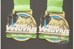 China Round Shape Bespoke Marathon Medal / Custom Soft Enamel Running Medals supplier