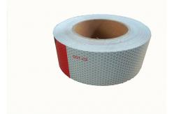 China Safety Single Sided Dot C2 Reflective Tape , Vehicle Red White Conspicuity Tape supplier