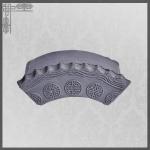 Bauxite Chinese Clay Roof Tiles Matt Surface Eaves Roof Tiles for sale