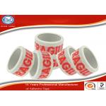 Adhesive White Caution Tape / Printed Packaging Tape Standard size