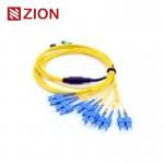 12 Fibers MTP to LC Single mode Fiber Optic MTP-LC 2.0mm Straight harness Cables for sale
