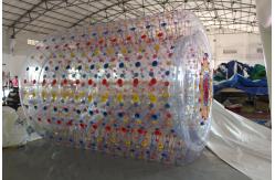 China Manufacturer Inflatable Rolling Tube Zorb Ball Water Roller Interactive Water Games supplier