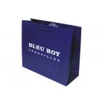 Eco Friendly Custom Printed Medium Blue Paper Party Favor Bags With Handles