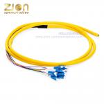 G.652.D Single Mode LC UPC Patch Cord 0.9mm Types With PVC Jacket for sale
