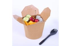 China 18gsm PE Coated Paper Disposable Food Container With CMYK Litho Printing supplier