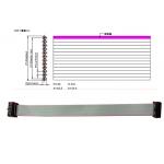 PVC Female Male 28 AWG 1.27mm Flexible Flat Cable for sale