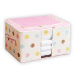 Odorless Fabric Covered Storage Boxes , Dustproof Clothes Storage Bins ISO9001 for sale