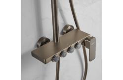 China Bathroom Rainfall Shower Head System Wall Mount With Handheld Spray supplier