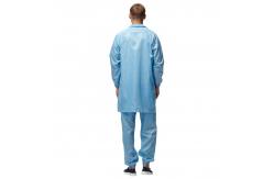 China Anti Static ESD Work Suit 98% Polyester 2% Carbon Clean Room Clothes supplier