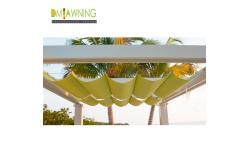 China Manually Retractable Sun Shade Sail Slide  Wire Canopy Pergola Kit 85% Uv Protecting supplier