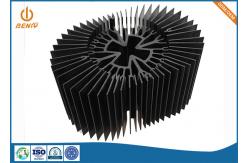 China Anodized Black Aluminum Extrusion Processing Extruded Heat Sink Plates supplier