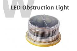 China Low Intensity Red Steady Burning LED Tower Obstruction Light Solar Powered supplier
