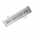 IP65 Metal Industrial Numeric Keypad Dust Proof With 4 Short Travel Metal Keys for sale