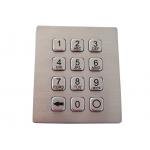 12 Keys Metal Numeric Keypad 4x3 Door Entry Programmable Dot Matrix Interface for sale