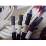 Round Non Elastic Polyester Rope Grey And White Coating For Clothes