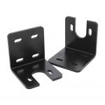 Small Stainless Steel Right Angle Bracket Bent Type L Bracket for Furniture Black Corner Braces in Sheet Metal Fabrication for sale