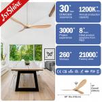 60 inches Modern Design Ceiling Fan with Remote Control and Natural Wind Install