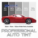 Self Adhesive Car Tint Sheets 50% Heat Rejection And Glare Reduction
