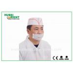 Odorless Chef Paper Hat Customized Disposable Chef Hats Printing Stripe And Logo for sale