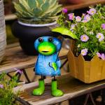 Customizable Frog Metal Garden Ornaments Decoration Weatherproof for sale