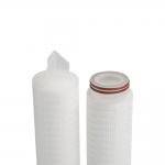 Construction Pleated Filter Element With Polypropylene End Caps for sale