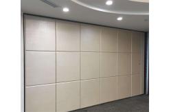 China Mobile Acoustic Restaurant Partition Wall With Fabric Wrap MDF Surface supplier
