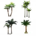 Realistic Silk H350cm Outdoor Fake Coconut Palm Tree Easy To Care for sale