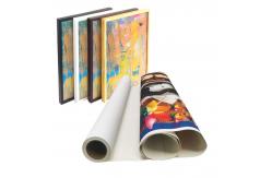 China Wide Format Printing Polyester Canvas Rolls 280gsm Aqueous supplier