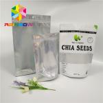 Wholesale Food Grade Aluminum Foil Stand Up k Bag With Clear Front Window For Seeds/Dried Fruit Packaging for sale