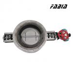 Stainless Steel Pipe Valve For High Temperature Flue Gas Control In Large Diameter Pipes for sale