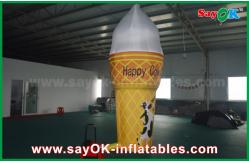 China 3m Height Full Print Customized Inflatable Ice Cream For Advertising supplier