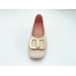 China Women white comfort loafers with low-cut low heel with genuine leather for sale