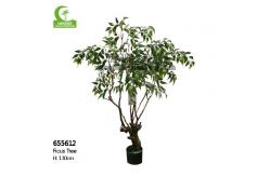 China Real Touch 130cm High Artificial Ficus Tree , Lifelike Artificial Palm Trees Durable supplier