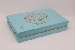 China Gold Foil Rigid Cardboard Gift Boxes With Lids 70g/M2 ISO9001 supplier