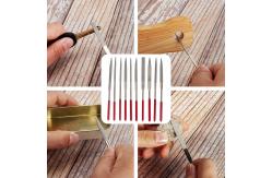 China Electroplated Metal File Set For Metal Glass Stone Rough Carving supplier