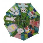 Small Metal Frame Pongee Two Layer Umbrella For Children for sale