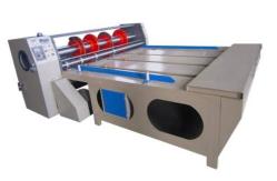 China Carton Box Flexo Printing Slotting Machine Rotary Die Cutter Vibration Stacking supplier