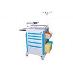 Easy Cleaning ABS Plastic Medical Trolleys With noiseless castors for sale