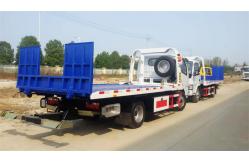 China Factory Sale Dongfeng Double Flatbed Tow Truck Towing Wrecker Trucks in Hubei supplier
