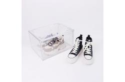 China Stackable Magnetic Door Clear Acrylic Shoe Box Transparent supplier