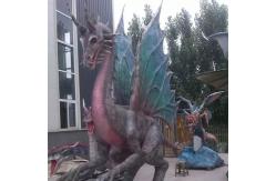 China Theme Park Realistic Animatronic Dragons With Movement / Sound Customization supplier