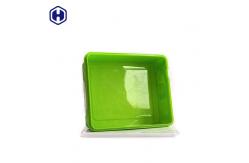 China Empty Square Plastic Food Storage Containers Eco Friendly SGS FDA Certificated supplier