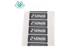 China Dumb Black CMYK PET Label Printing Custom Self Adhesive supplier