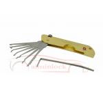 Foldable 7 In 1 Lock Picking Set Locksmith Tools Haoshi Fold Locksmith Tools (Yellow） for sale